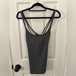 Alo Size XS Gray Strappy Tank Top